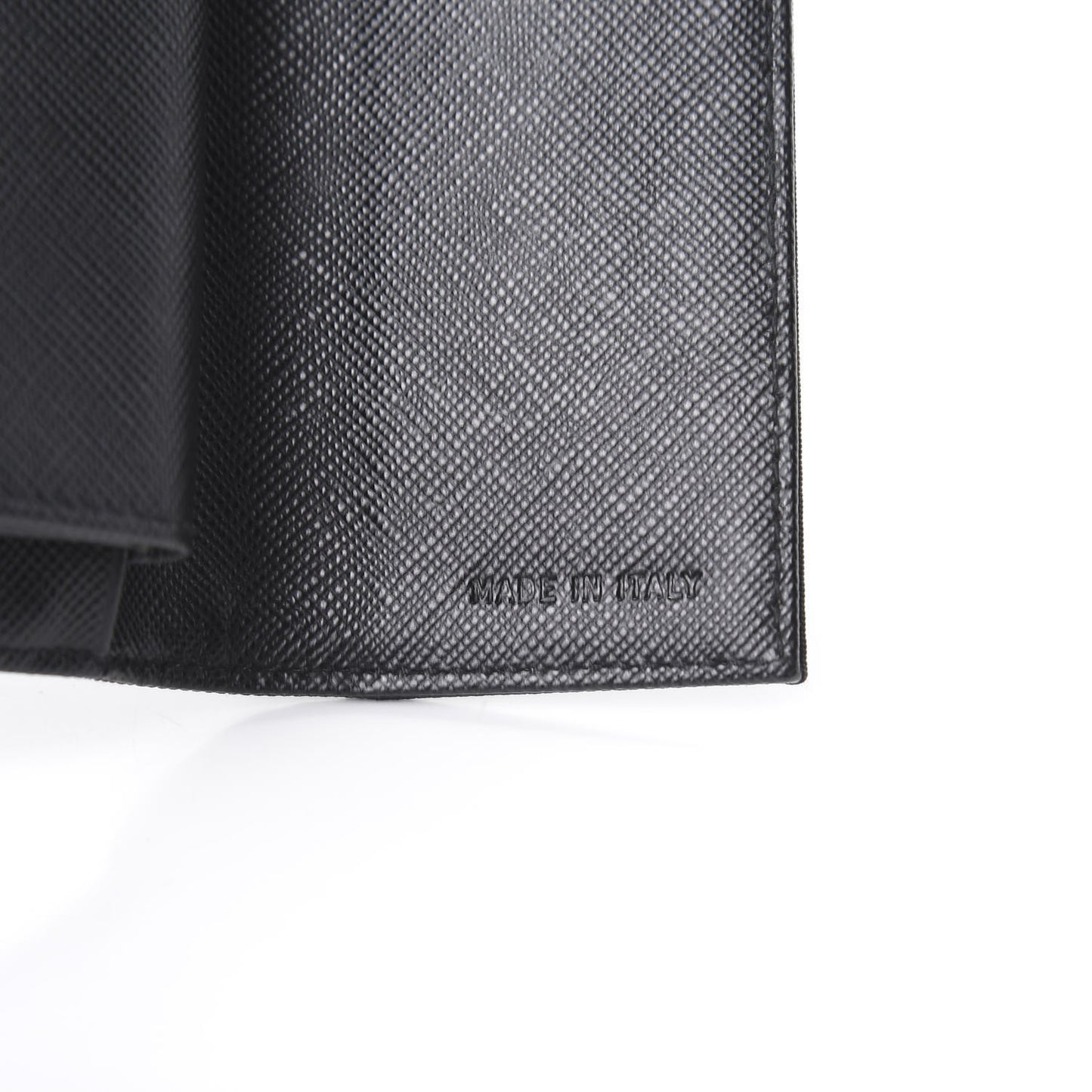 Tessuto Nylon Saffiano Wallet Black