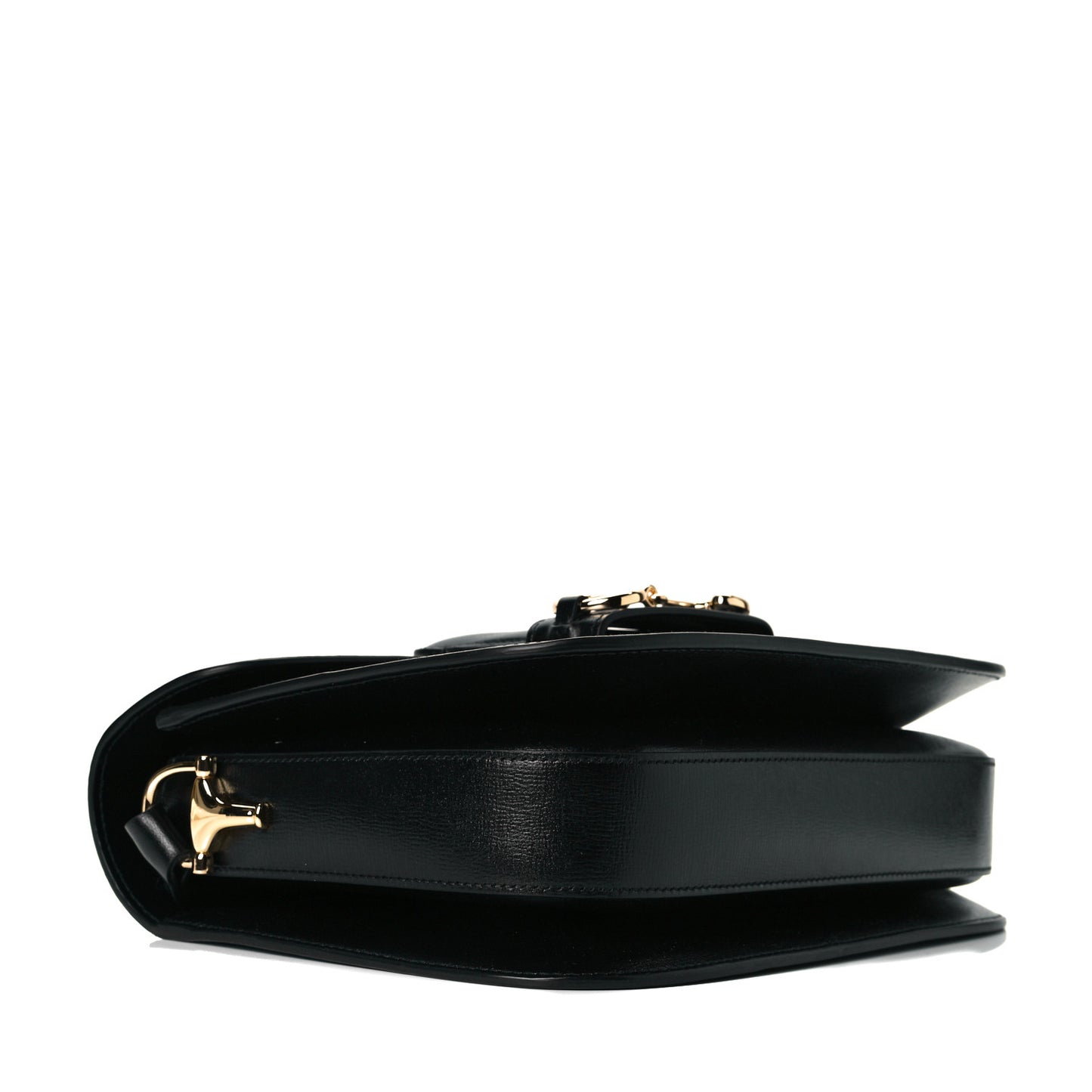 Azalea Calfskin Horsebit 1955 Shoulder Bag Black