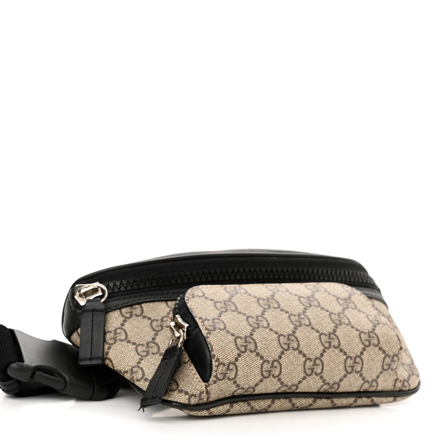 GG Supreme Monogram Belt Bag Black