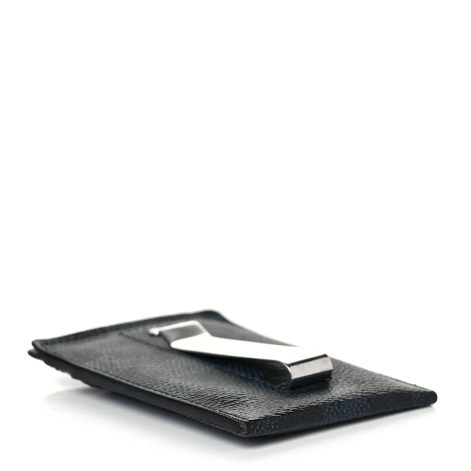 Louis Vuitton Damier Cobalt Pince Card Holder Bill Clip 4 of 8