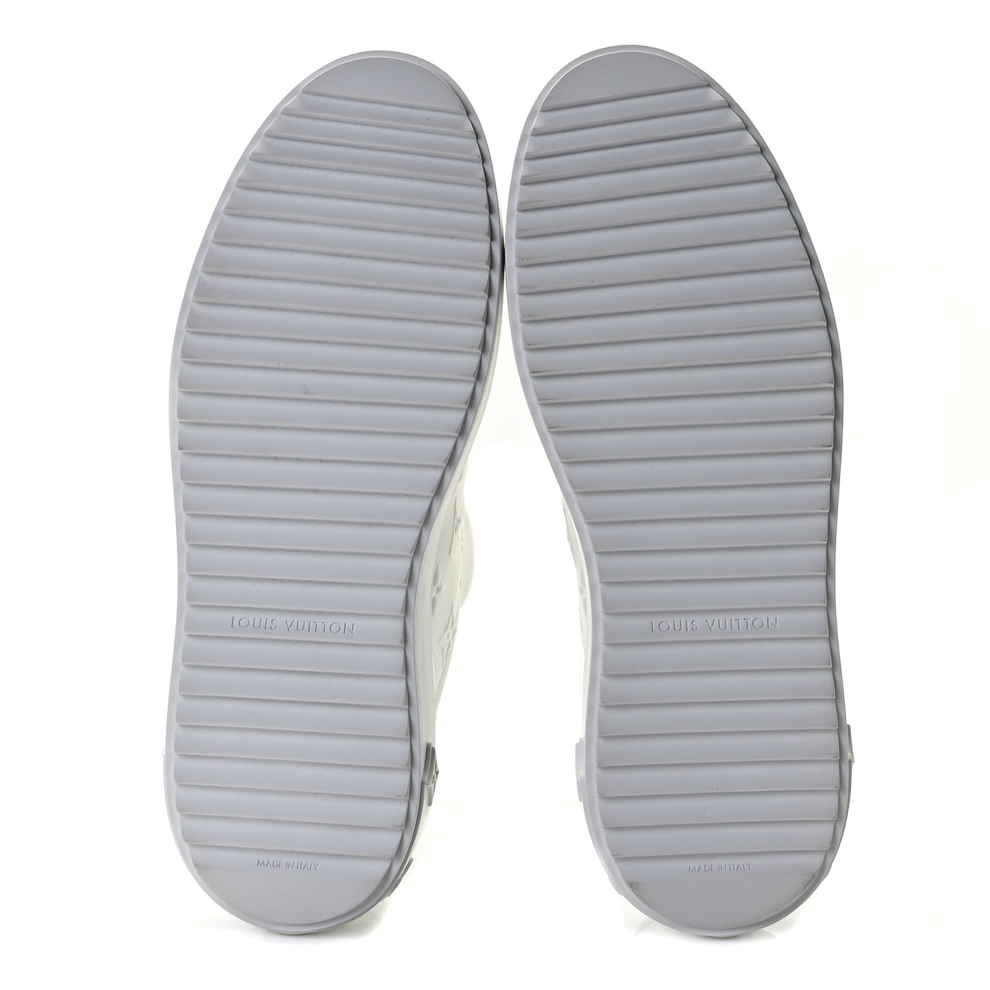 Lambskin Embossed Monogram Time Out Sneakers 40 White