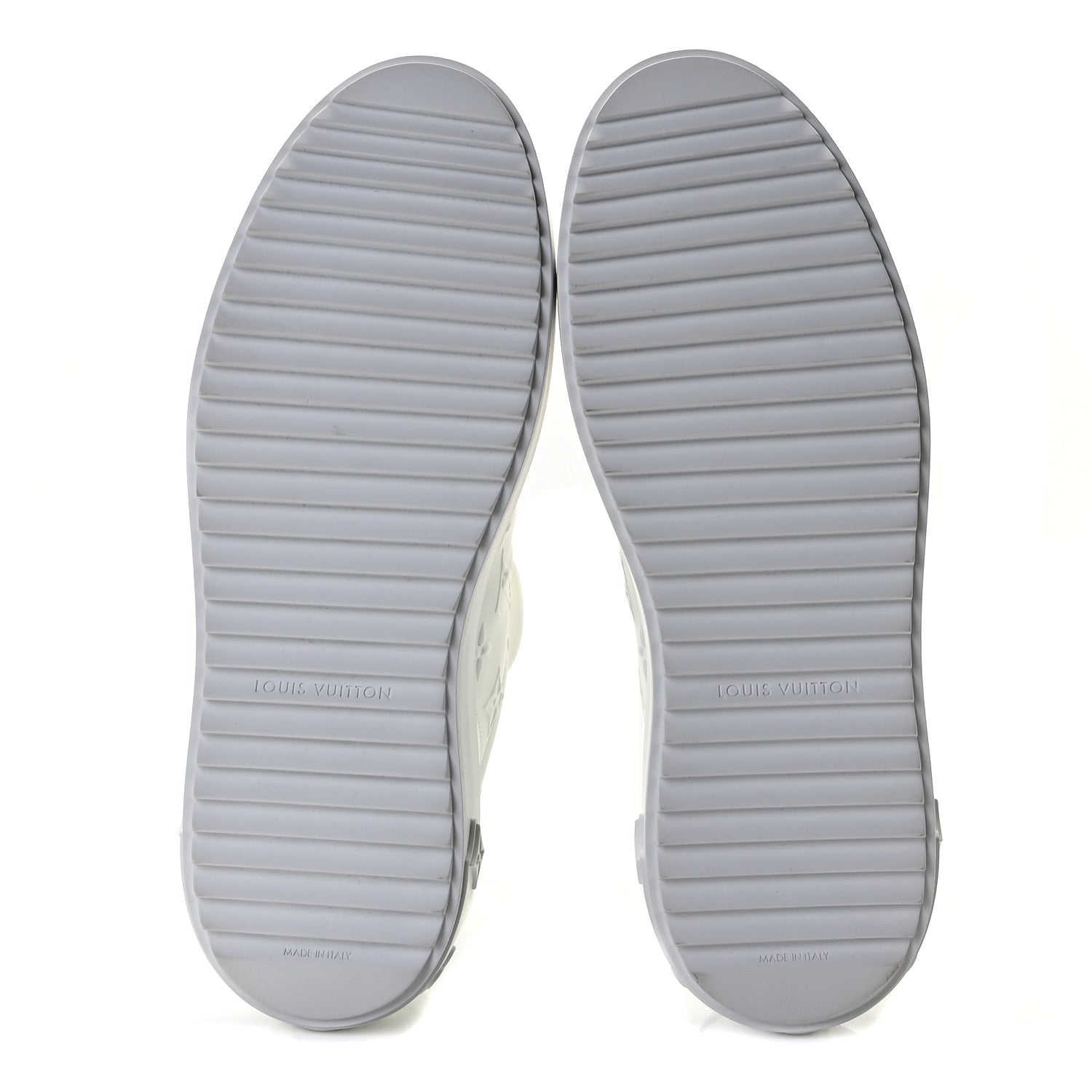 Louis Vuitton Lambskin Embossed Monogram Time Out Sneakers 40 White 6 of 8