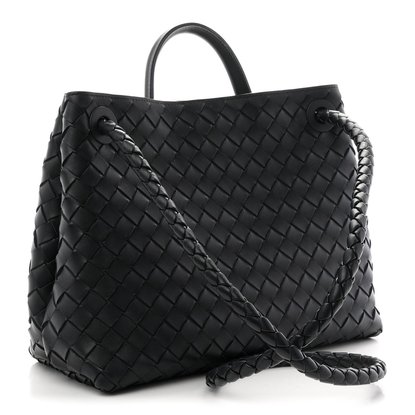 Nappa Intrecciato Medium Andiamo Shoulder Bag Space