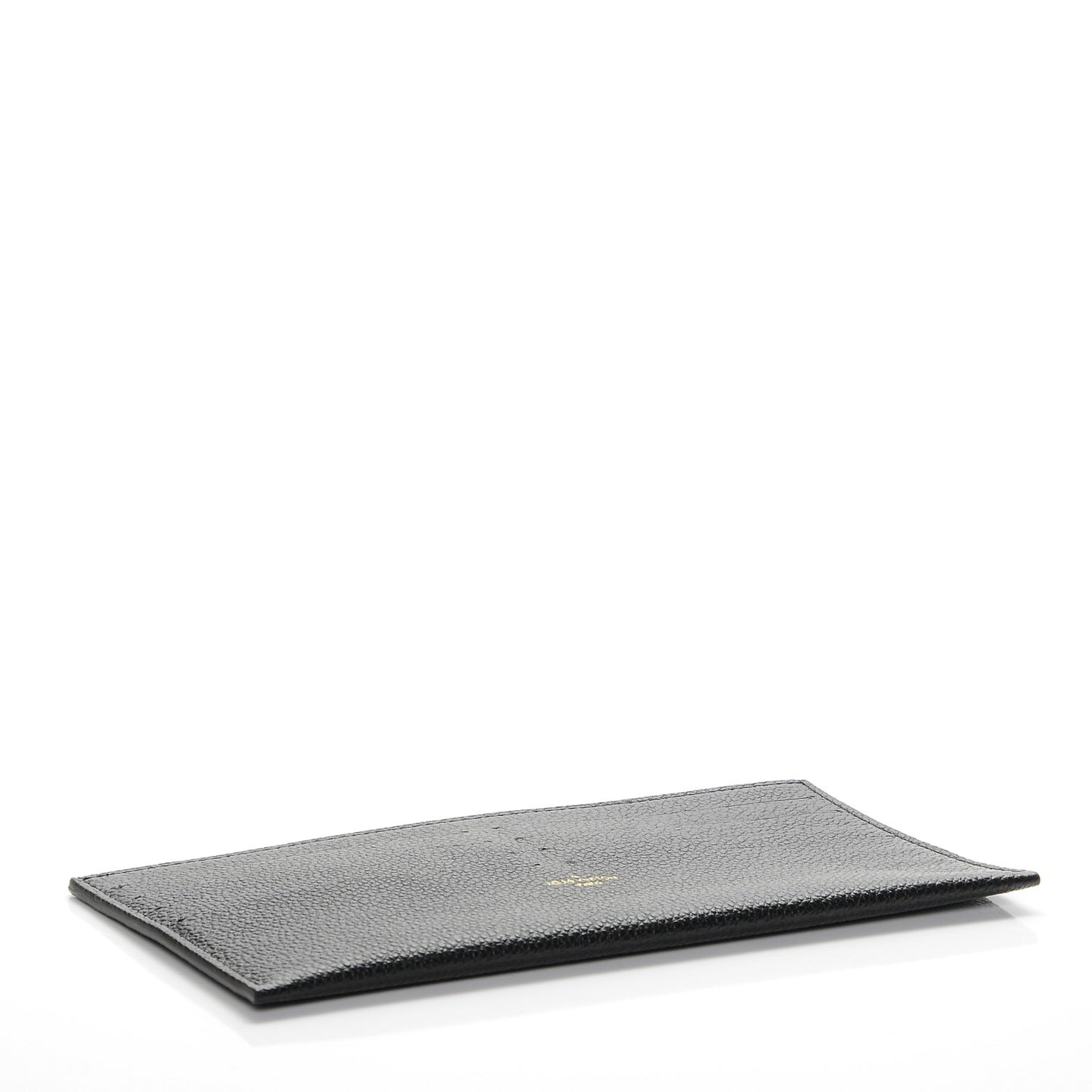Calfskin Felicie Chain Wallet Card Holder Insert Black