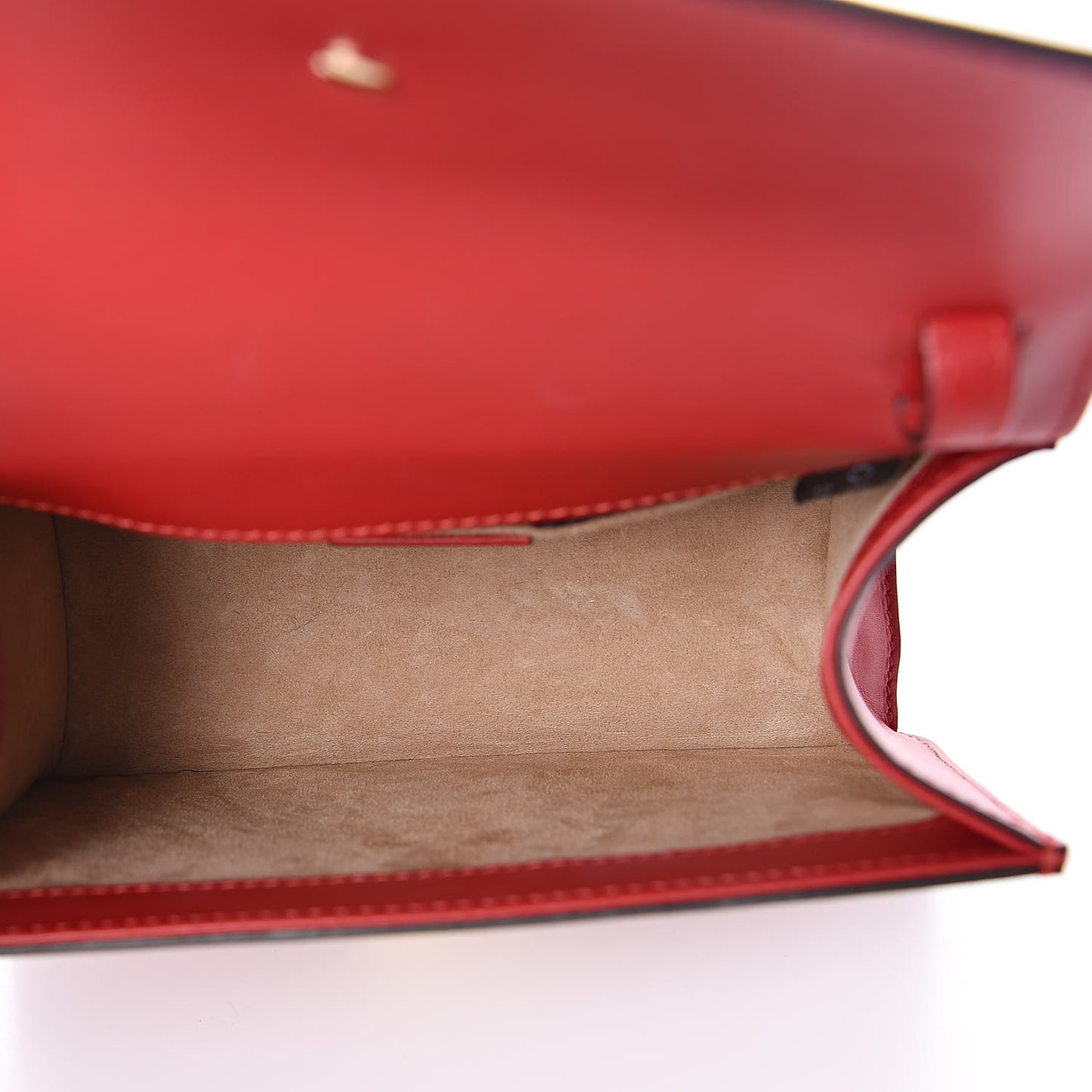 Calfskin Mini Sylvie Top Handle Bag Hibiscus Red