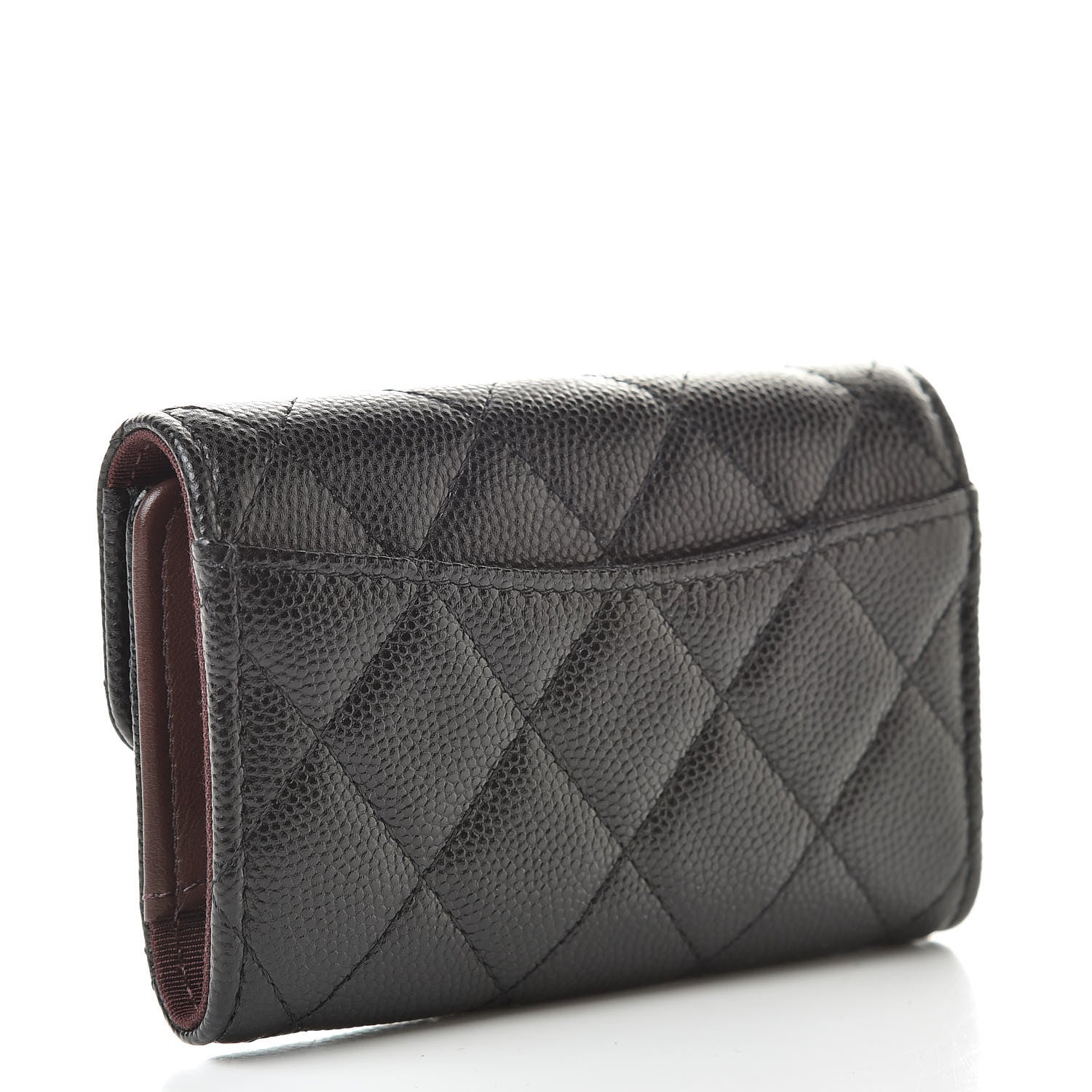 Chanel Caviar Quilted Classic 4 Key Holder Wallet Black 3 of 12