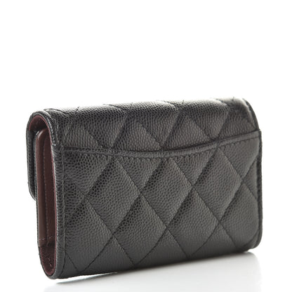 Chanel Caviar Quilted Classic 4 Key Holder Wallet Black 3 of 12