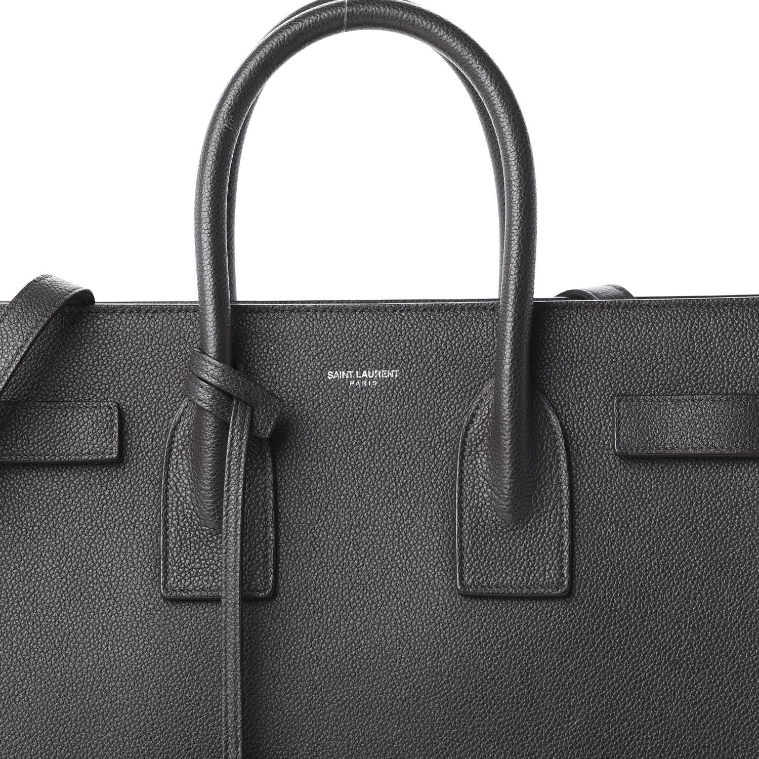 Saint Laurent Grained Calfskin Small Sac De Jour Graphite 13 of 13