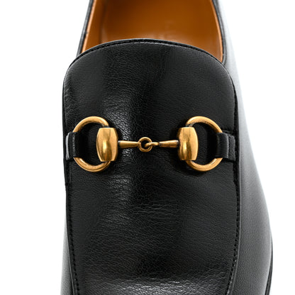 Gucci Goatskin Womens Horsebit Mid-Heel Loafers 37 Black 13 of 14