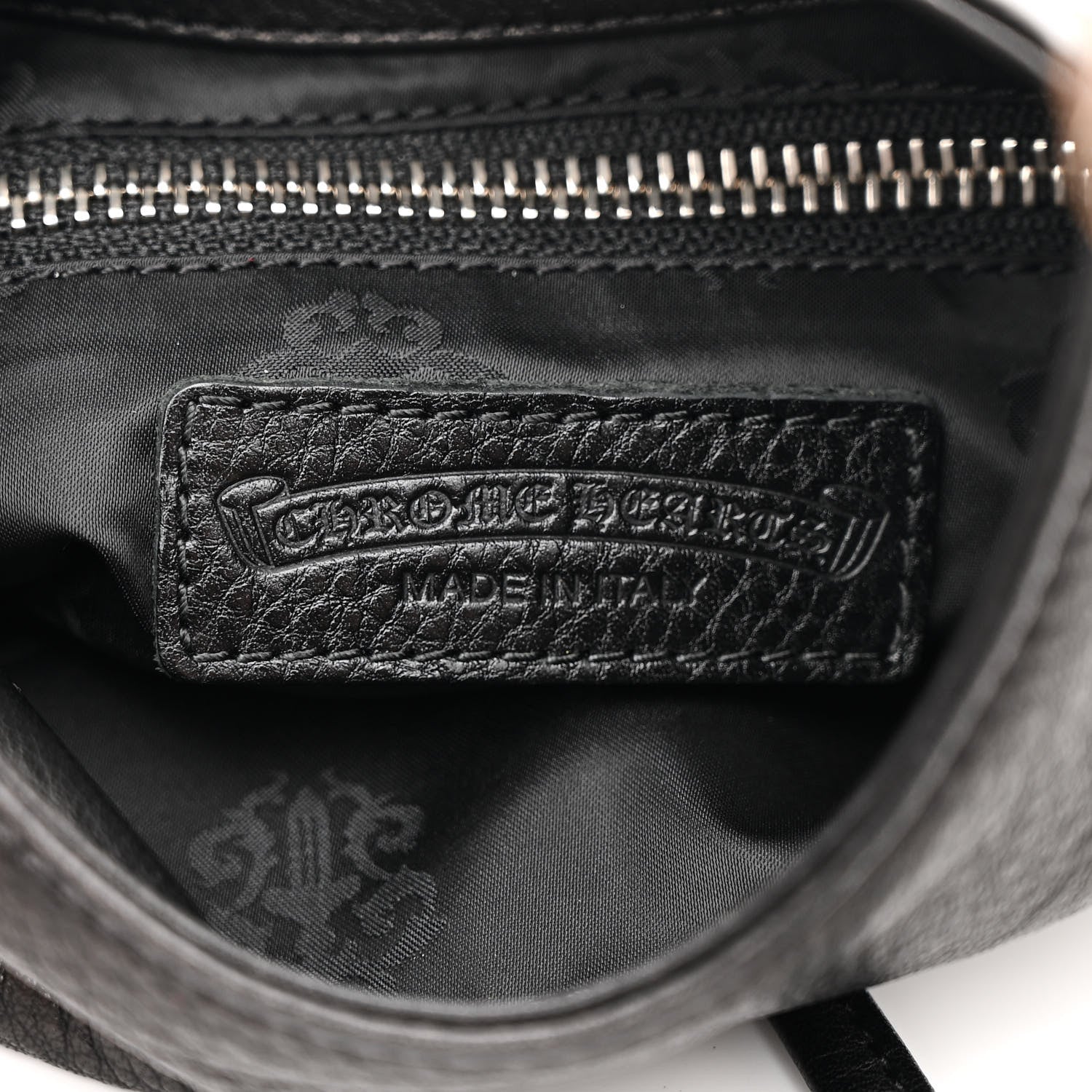 Chrome Hearts Grained Calfskin Viv Dagger Hobo Bag Black 6 of 10