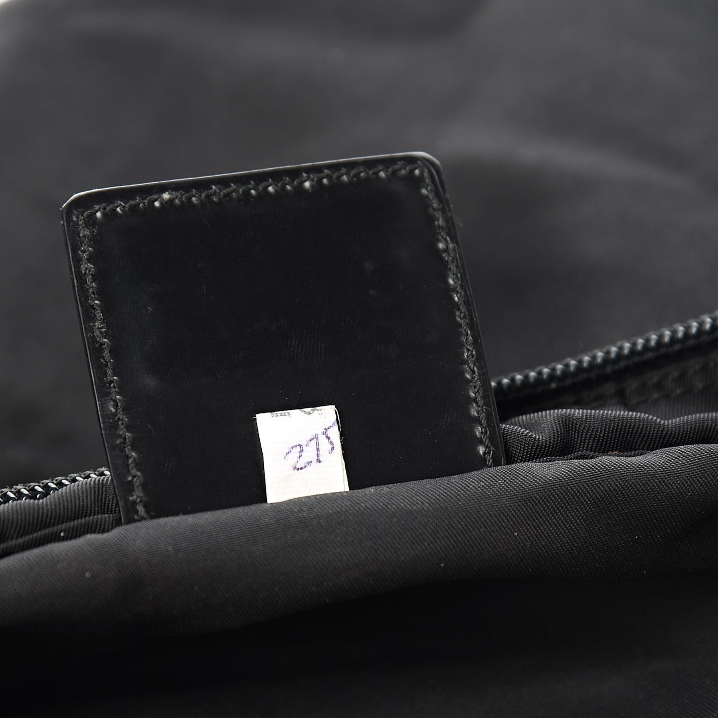 Tessuto Nylon Small Flat Messenger Bag Black