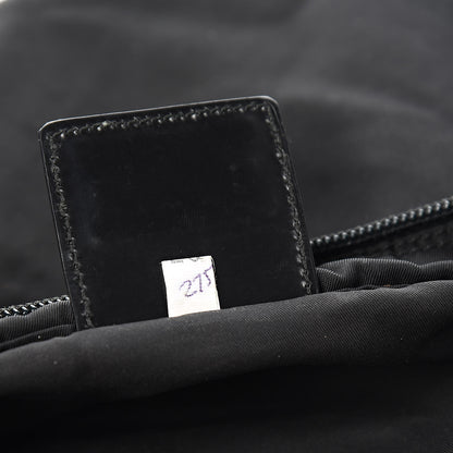 Prada Tessuto Nylon Small Flat Messenger Bag Black 7 of 10