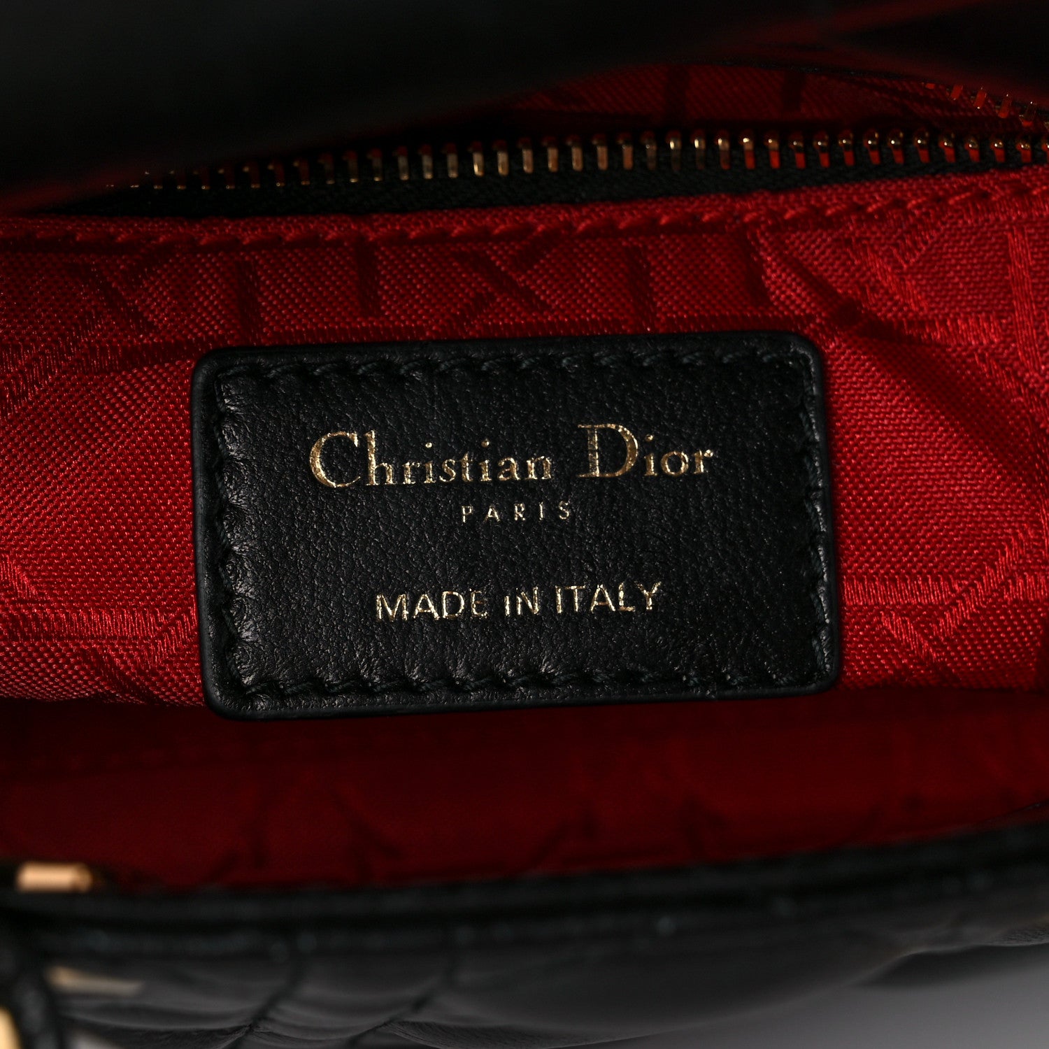 Christian Dior Lambskin Cannage Mini Lady Dior Black 6 of 16