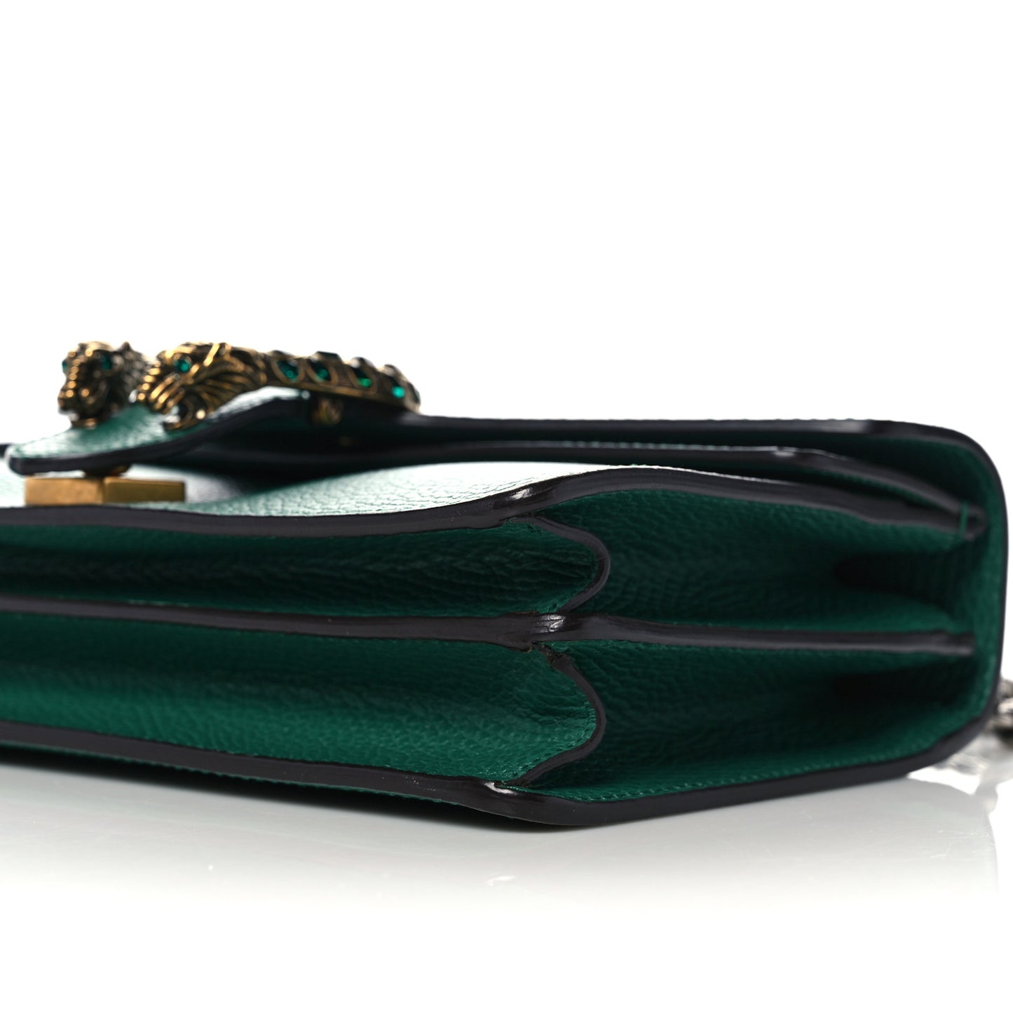 Pebbled Calfskin Small Dionysus Shoulder Bag Emerald