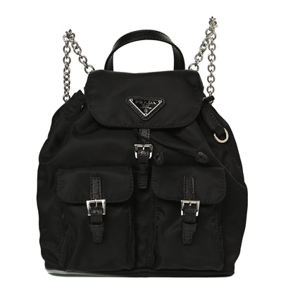 Prada Nylon Vela Mini Crossbody Backpack Black 1 of 11