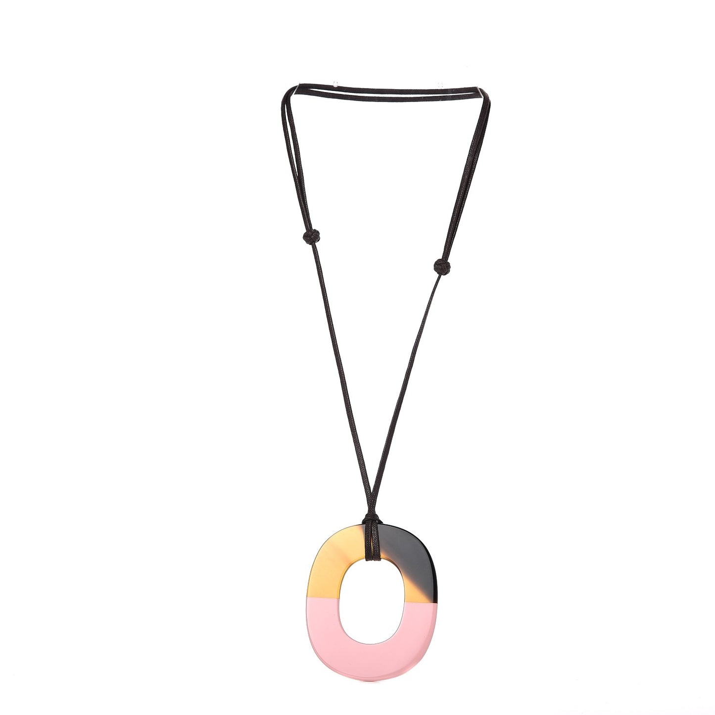 Buffalo Horn Isthme Pendant Necklace Rose Boudoir