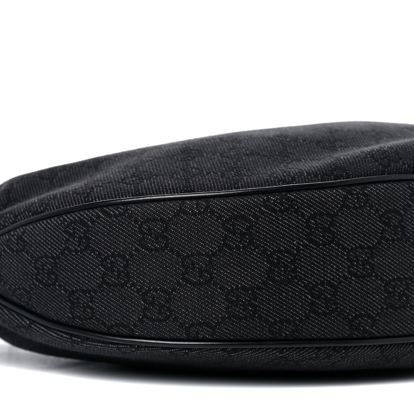 Monogram Half Moon Bamboo Ring Hobo Black
