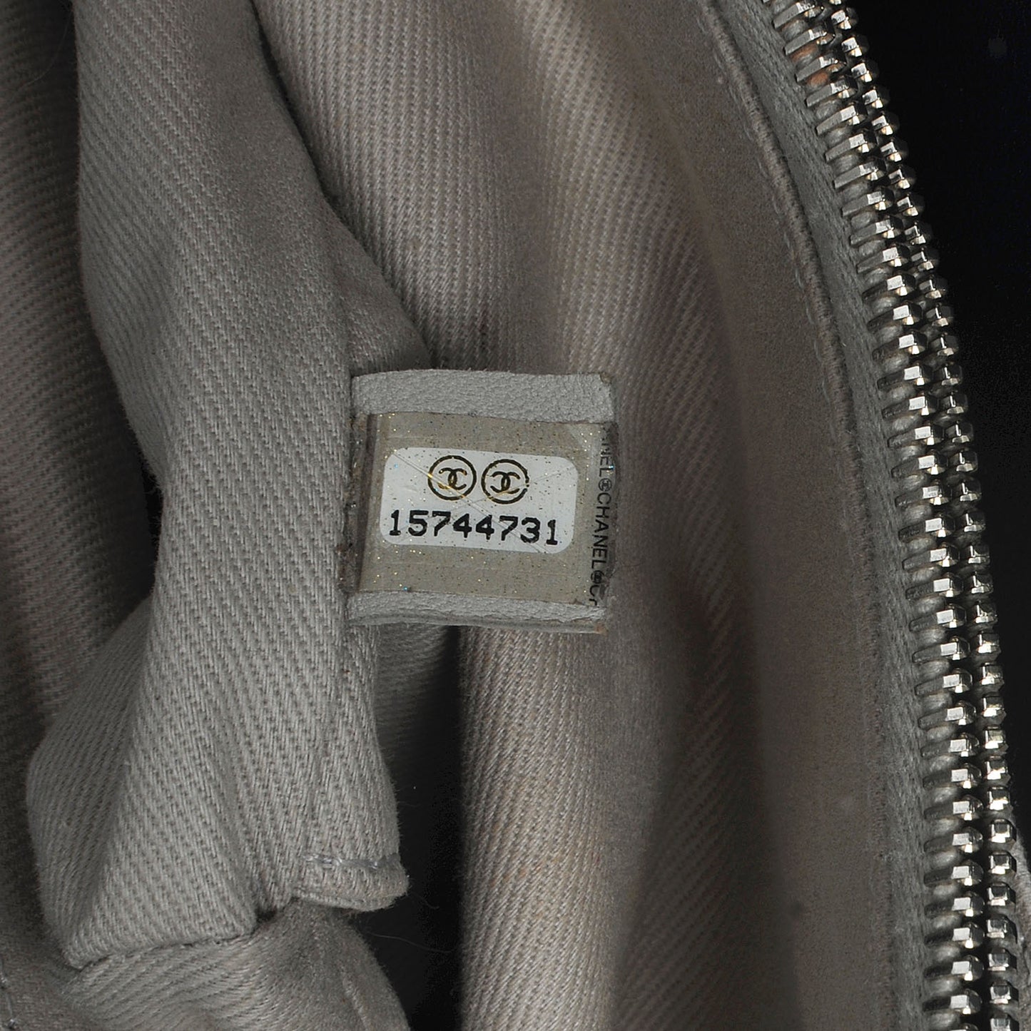 Aged Calfskin Quilted Be CC Tote Black