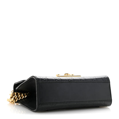 Gucci Guccissima Small Padlock Shoulder Bag Black 4 of 14
