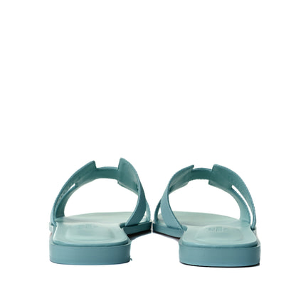 Hermes Epsom Oran Sandals 36.5 Vert Embrun 5 of 9