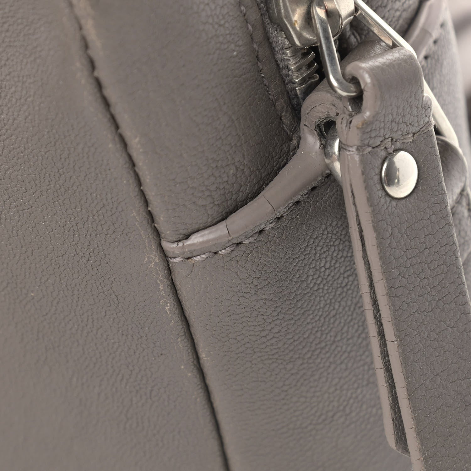 Saint Laurent Lambskin Monogram Small Lou Camera Bag Asphalt 14 of 17