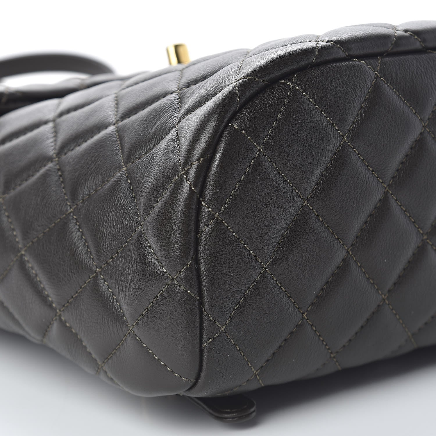 Chanel Calfskin Quilted Mini Urban Spirit Backpack Dark Brown 9 of 10