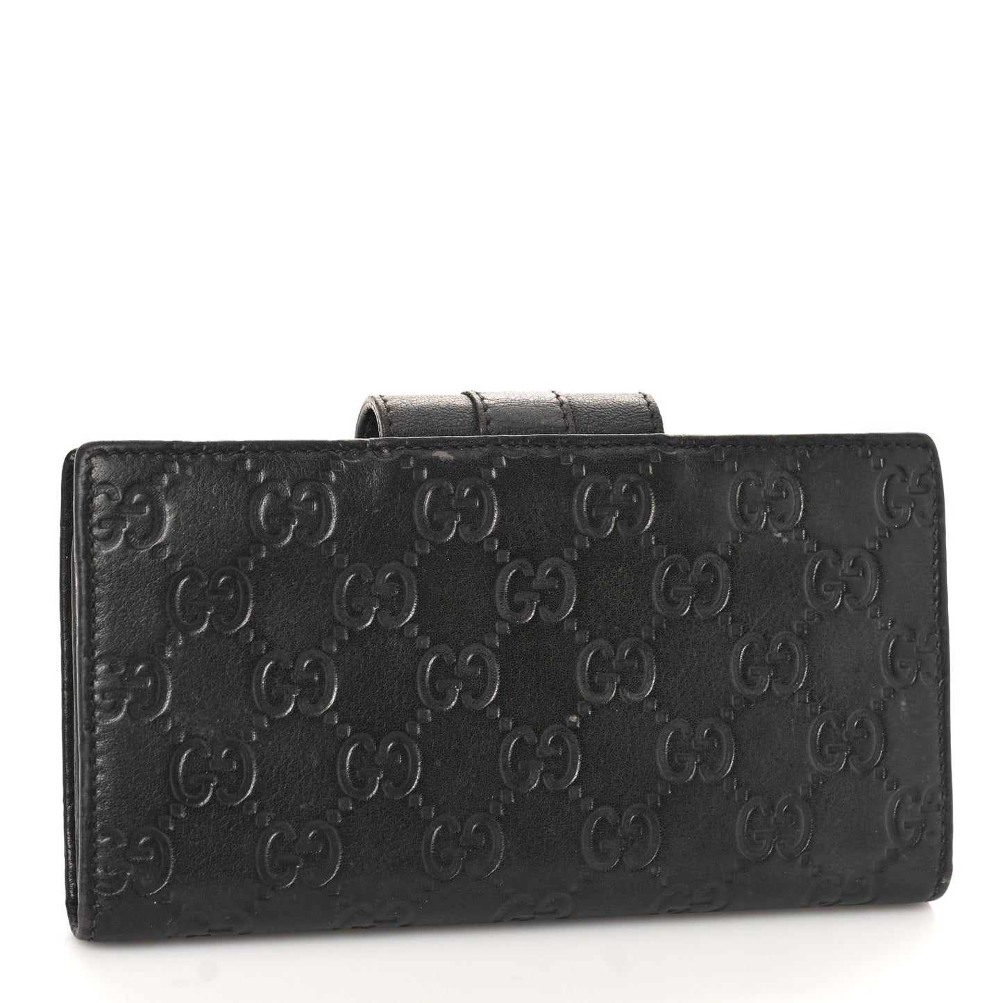 Guccissima Ladies Web Long Wallet Black