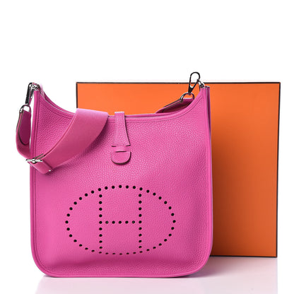 Hermes Taurillon Clemence Evelyne III PM Magnolia 11 of 11