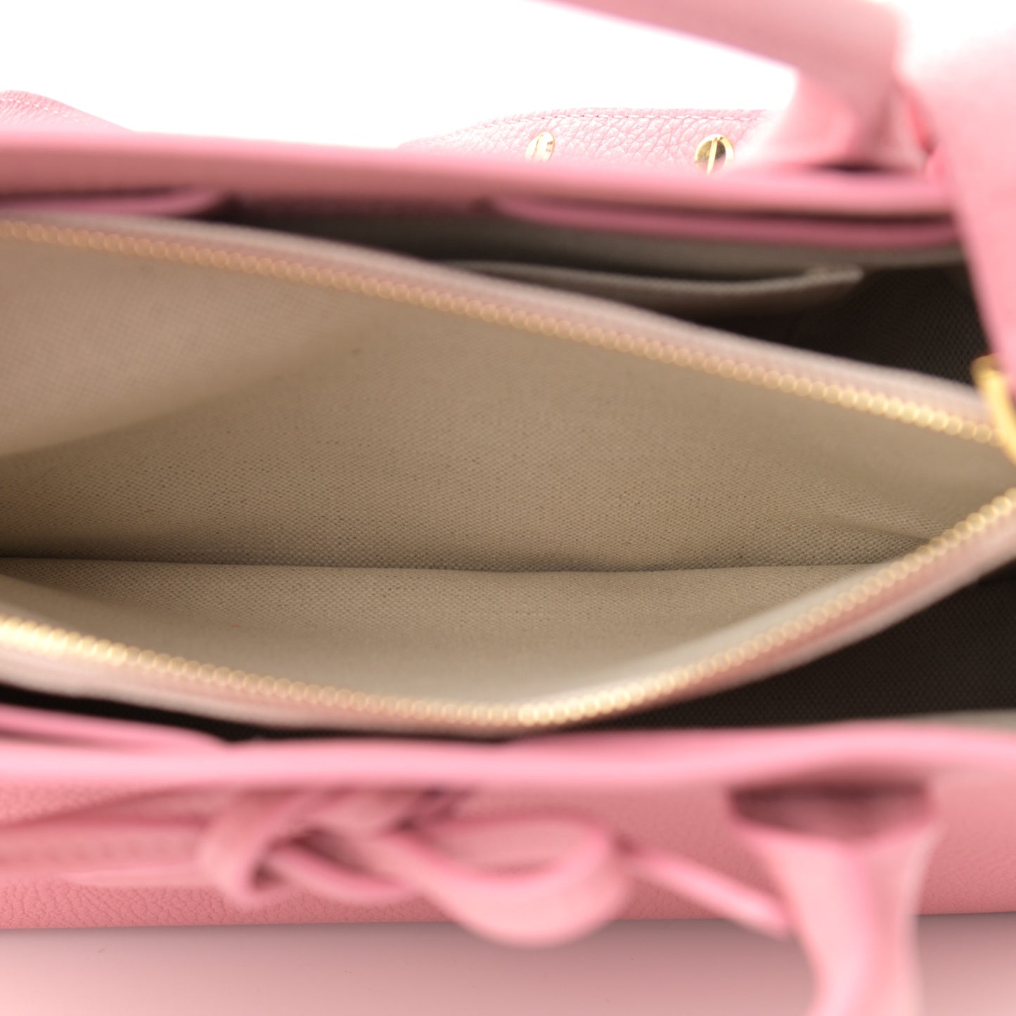 Tumbled Calfskin Sun Bag Peony