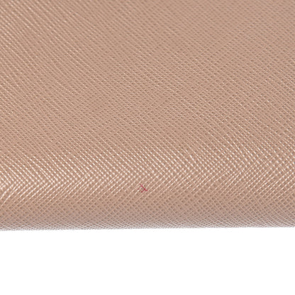 Prada Saffiano Metal Double Snap Travel Wallet Cammeo 11 of 16