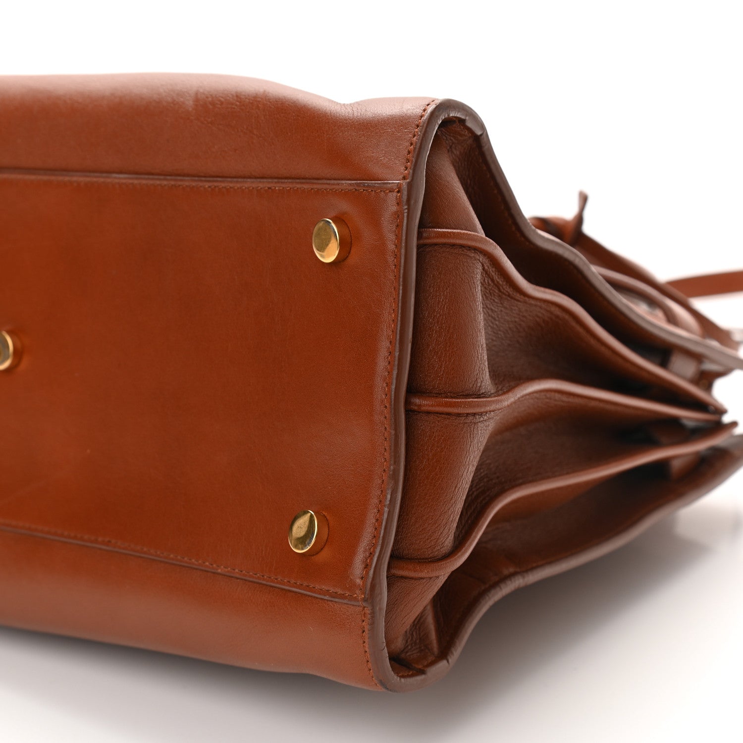 Saint Laurent Calfskin Small Sac De Jour Cognac 9 of 11