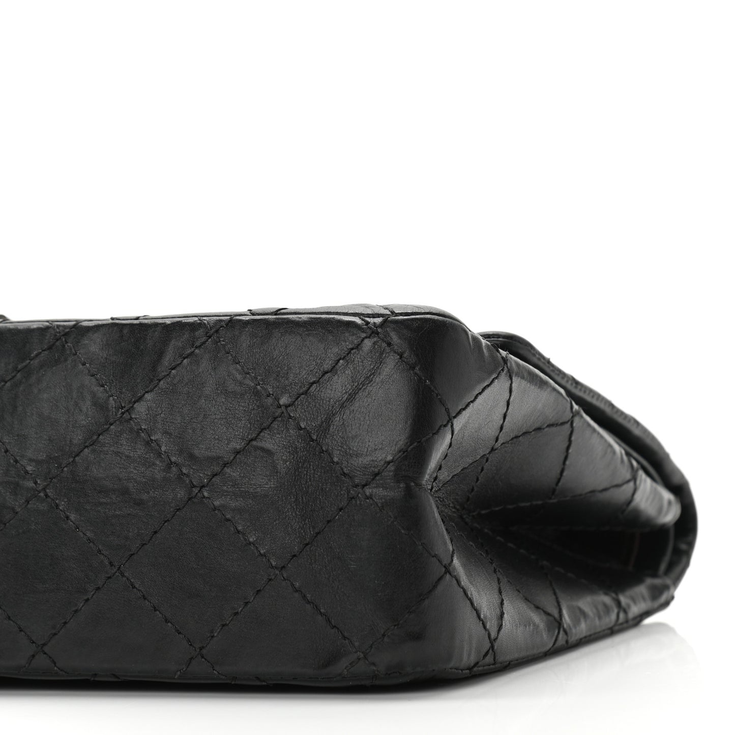 Aged Calfskin Quilted 2.55 Reissue 226 Flap Black