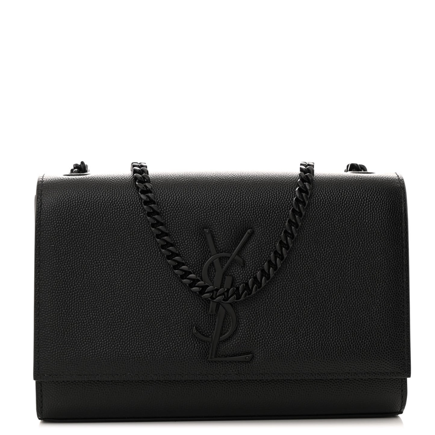 Grain De Poudre Small Monogram Monochrome Kate Satchel Black