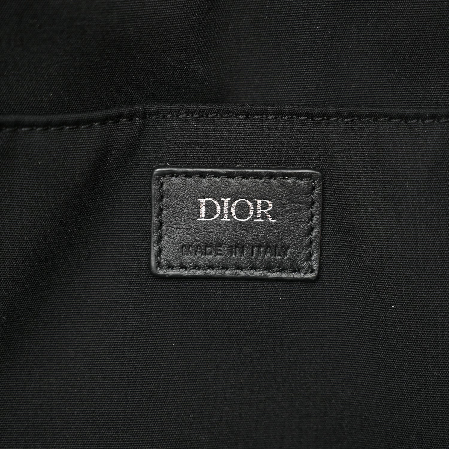 Christian Dior Coated Canvas CD Diamond Rider Zipped Backpack Black 6 of 12