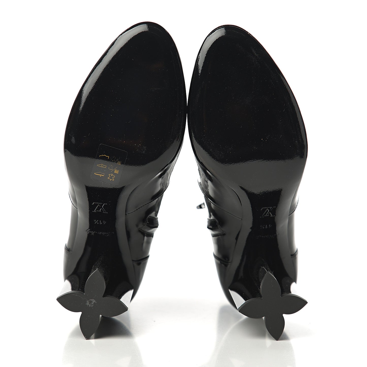Patent Silhouette Ankle Boots 41.5 Black