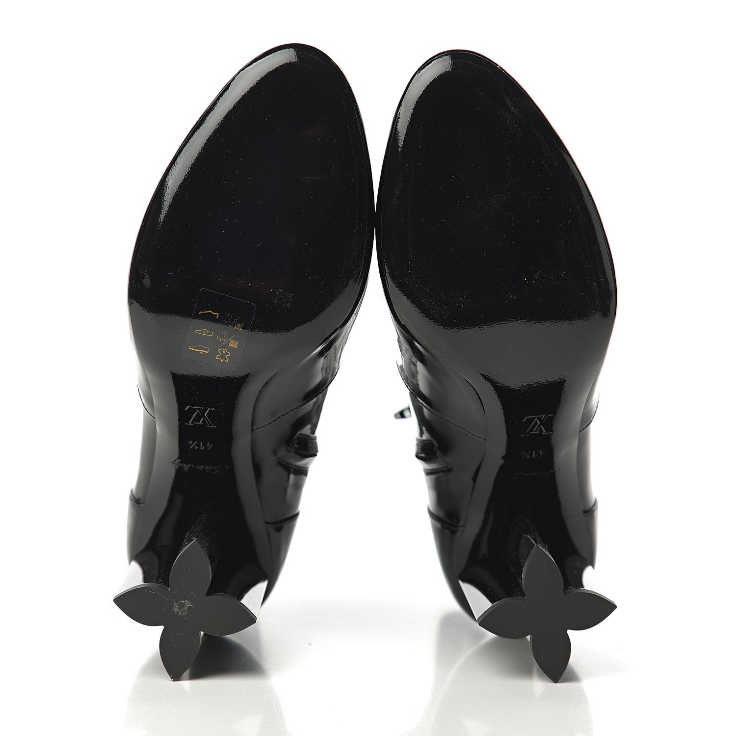 Louis Vuitton Patent Silhouette Ankle Boots 41.5 Black 5 of 7