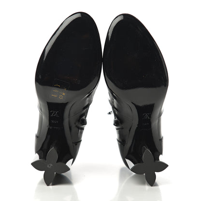 Louis Vuitton Patent Silhouette Ankle Boots 41.5 Black 5 of 7
