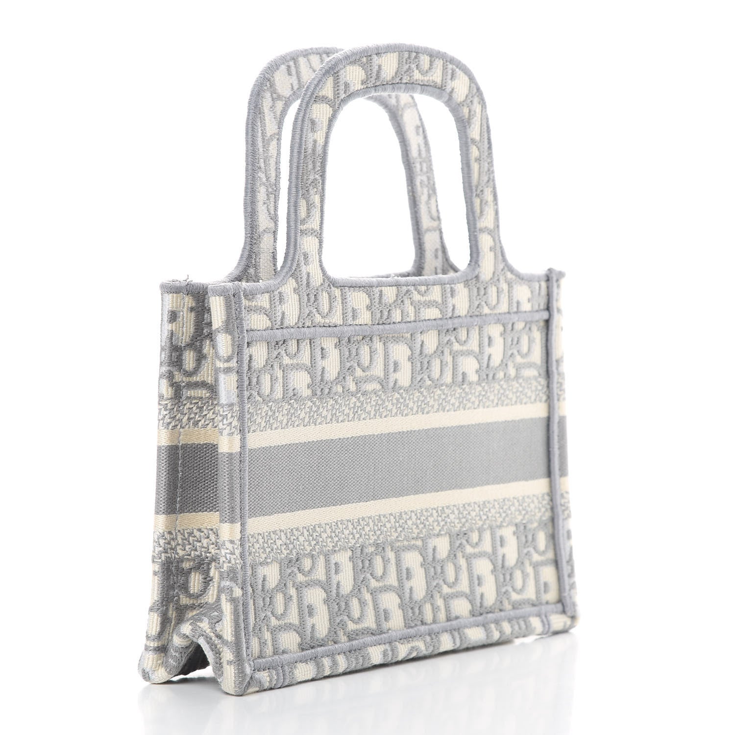 Christian Dior Oblique Mini Book Tote Grey Multicolor 3 of 11