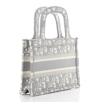 Christian Dior Oblique Mini Book Tote Grey Multicolor 3 of 11