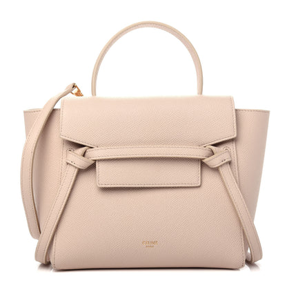 Celine Grained Calfskin Nano Belt Bag Powder 1 of 9