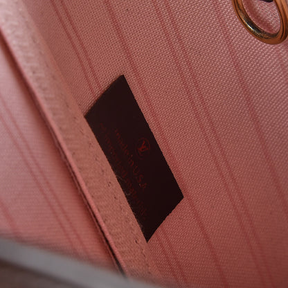 Louis Vuitton Damier Ebene Neo Neverfull MM Rose Ballerine 9 of 17