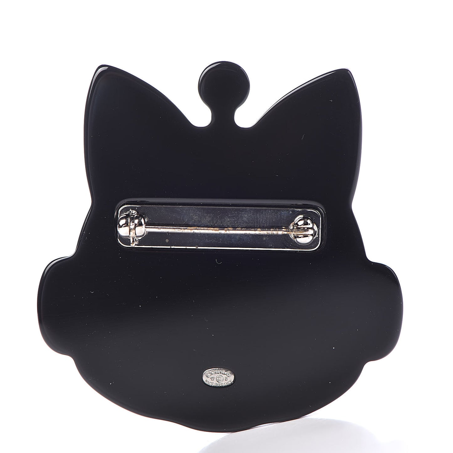 Resin Crystal Cat Emoji Brooch Black Pink Yellow