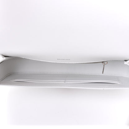 Balenciaga Patent Calfskin Lizard Embossed Ghost Sling Bag Optic White 4 of 5
