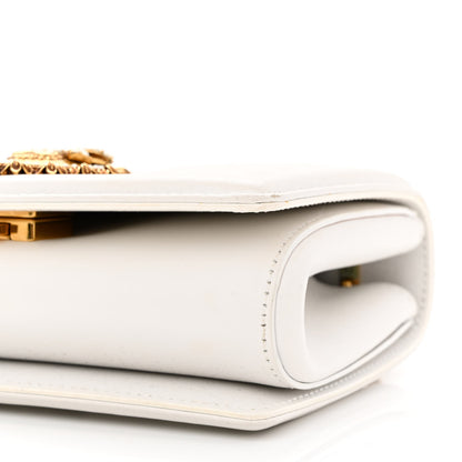 Dolce & Gabbana Calfskin Medium Devotion Crossbody Bag White 9 of 9