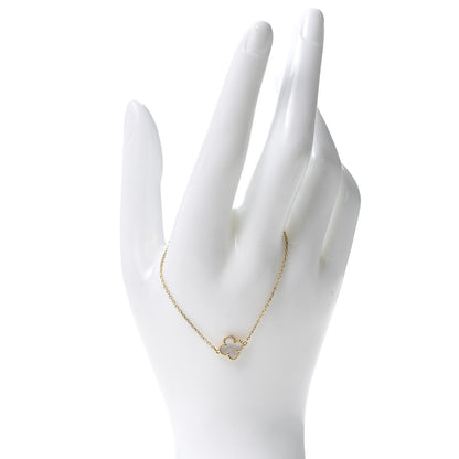Van Cleef & Arpels 18K Yellow Gold Mother of Pearl Sweet Alhambra Bracelet 2 of 6