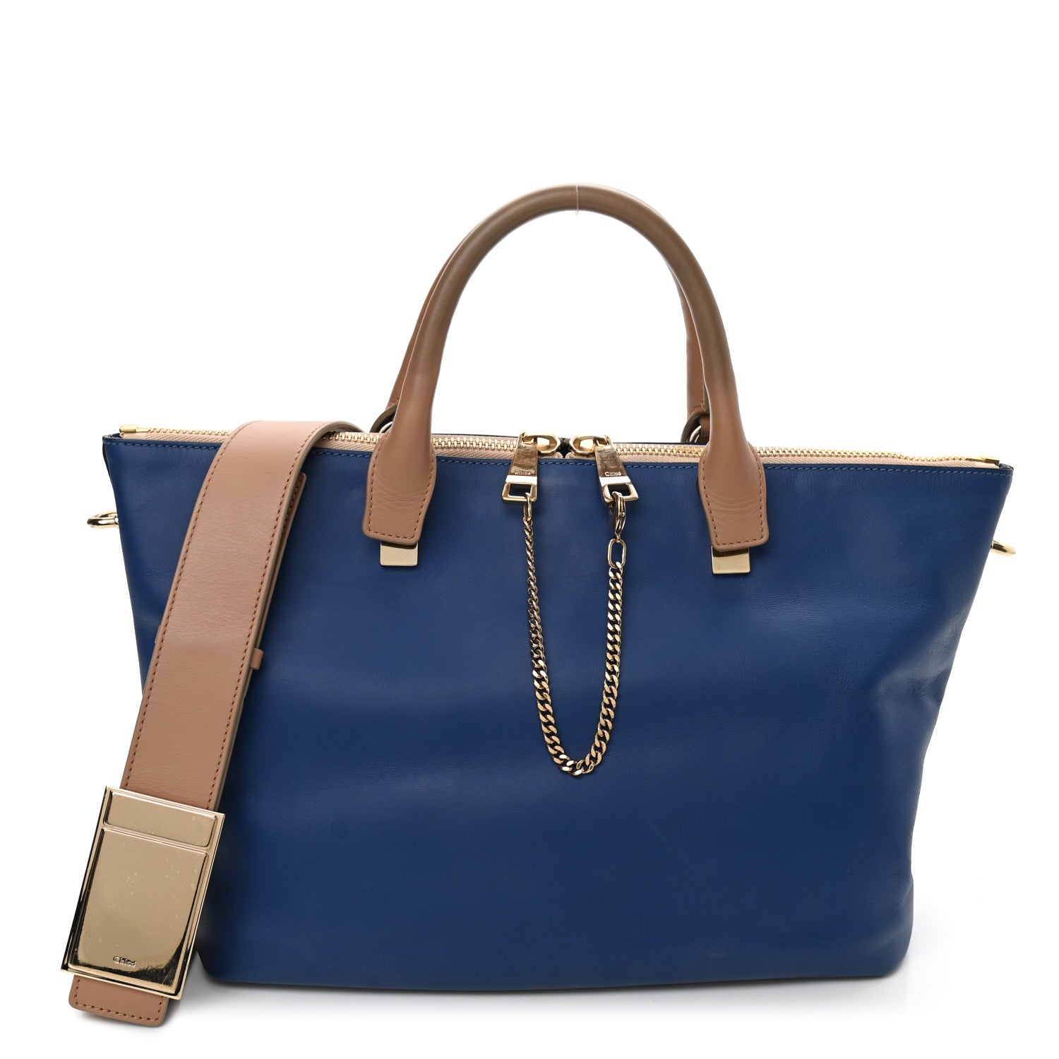 Chloe Smooth Calfskin Medium Baylee Tote Sea Water 1 of 9