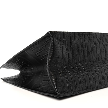 Christian Dior Oblique Calfskin Embossed Large Book Tote Black 8 of 14