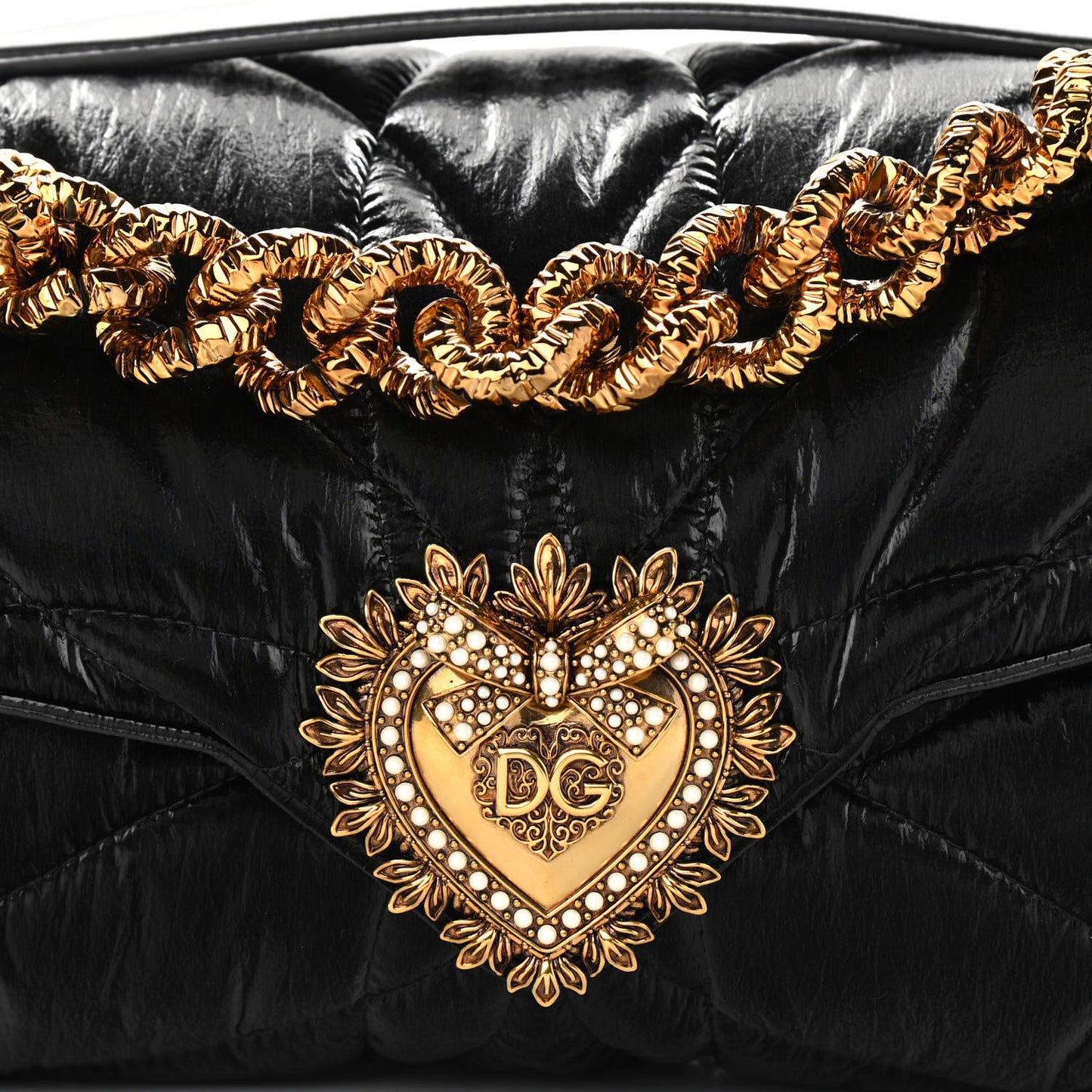 Nylon Devotion Shoulder Bag Black