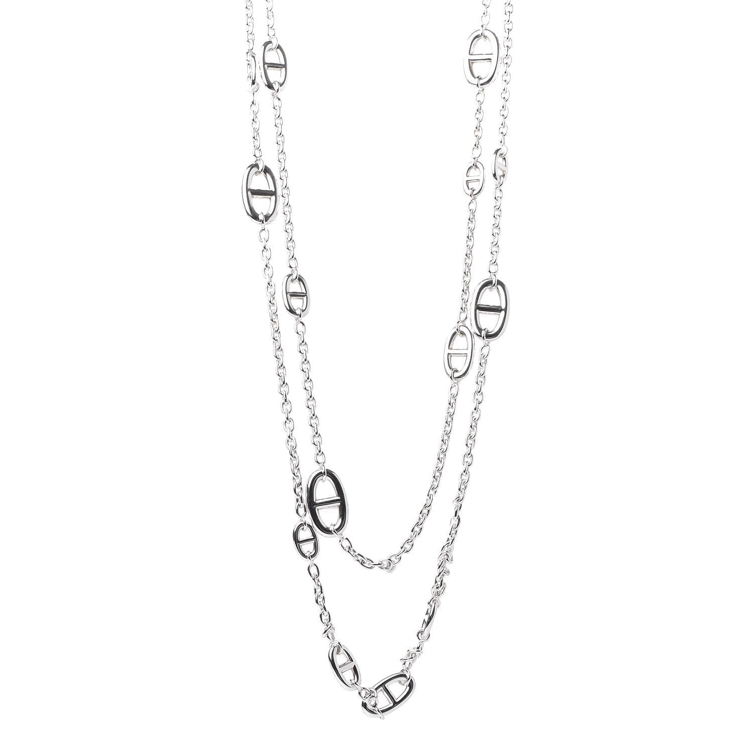 Hermes Sterling Silver Farandole Necklace 160 1 of 6