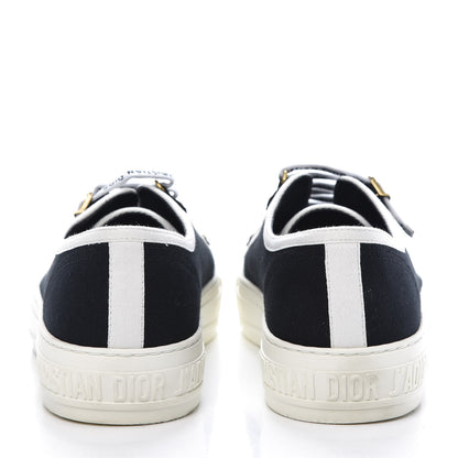 Christian Dior Canvas Walk'N'Dior Low Top Sneakers 37.5 Black 5 of 13